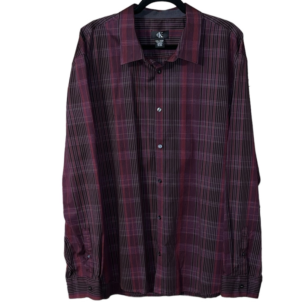 Calvin Klein Plaid Button Down Shirt Size XXL